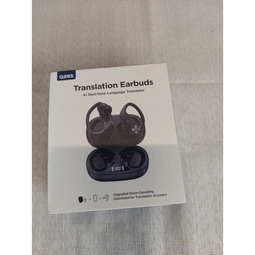 Q28S Translation Earbuds AI Real time Language Translator Noise Canceling